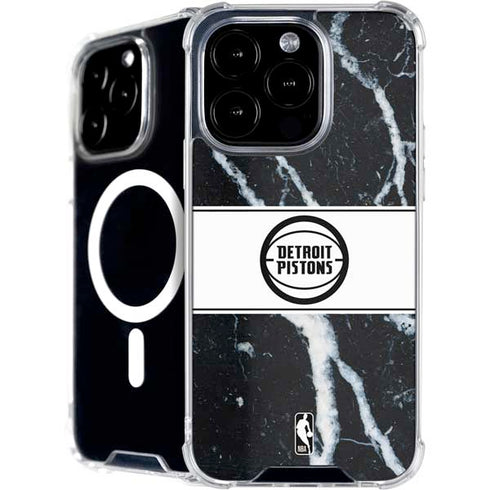 NBA Detroit Pistons Marble iPhone 16 Pro MagSafe Case